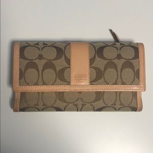 TRADED coach wallet and checkbook